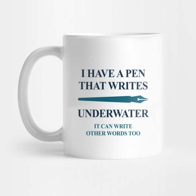 Pen Underwater by LuckyFoxDesigns